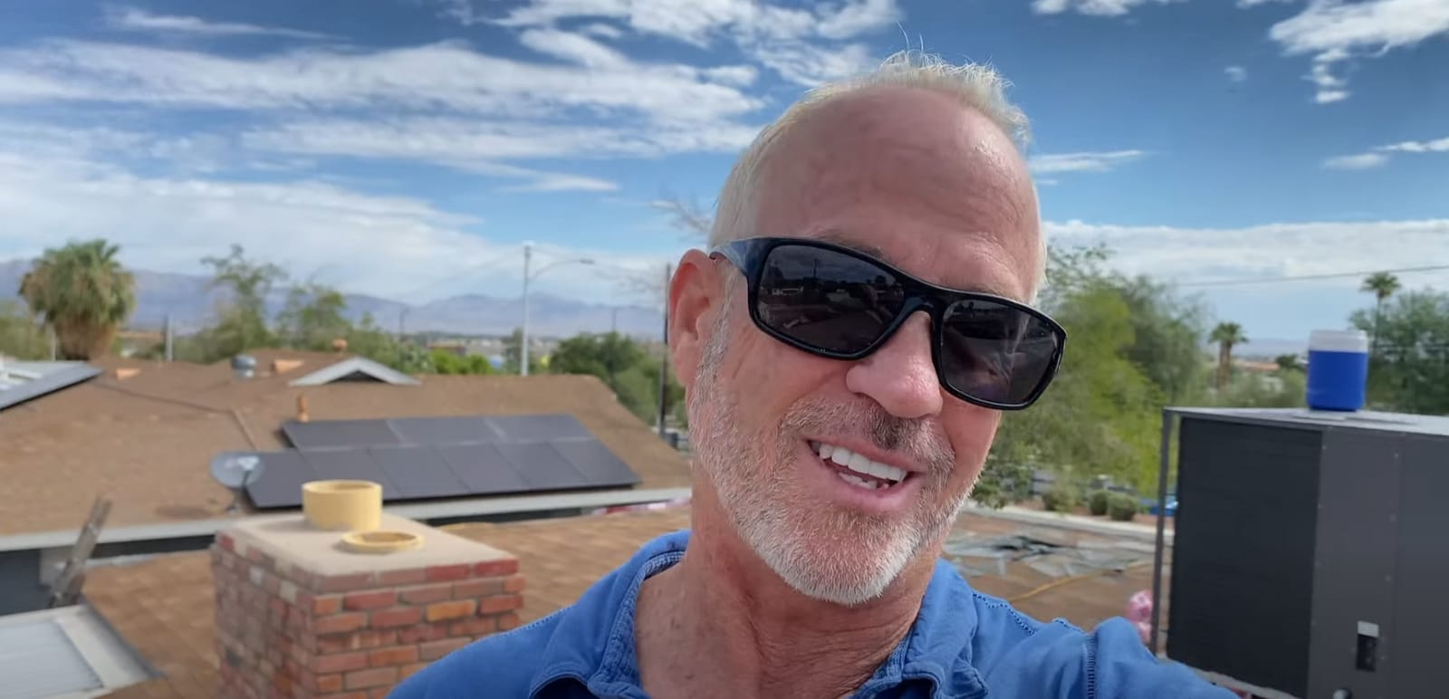 Craig Herrmann, founder of Construction by Mirage, on a Las Vegas roof